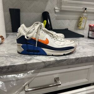 Nike Air Max 90 White Photo Blue Total Orange